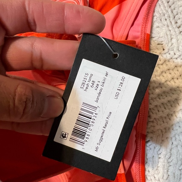 NWT Kate Spade Bold coral and orange Bikini - Picture 8 of 9